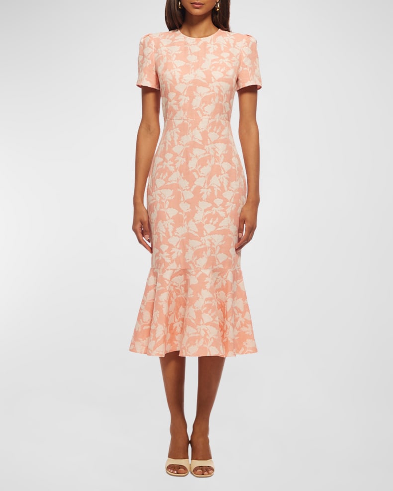 Floral Mermaid Midi Dress
