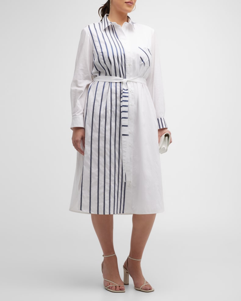 Striped Midi Shirtdress